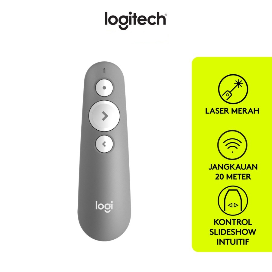 Logitech R500s Remote Presenter Wireless Laser Merah