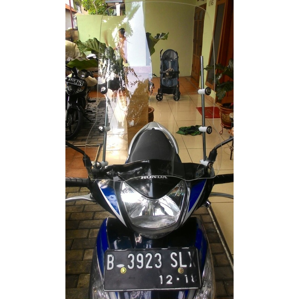 Aksesoris Variasi Visor Penahan Angin Honda Vario CW 110 Tinggi Shopee Indonesia