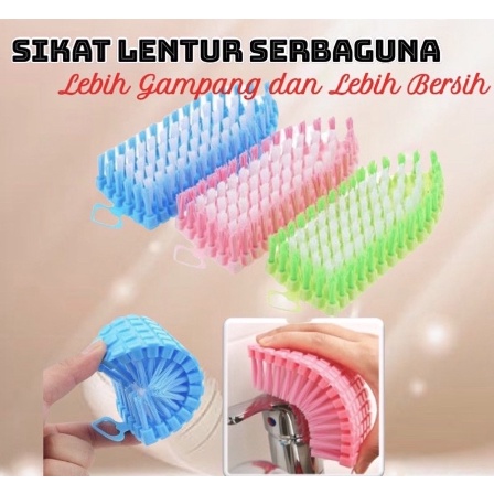 sikat lentur flexible serbaguna sikat pembersih