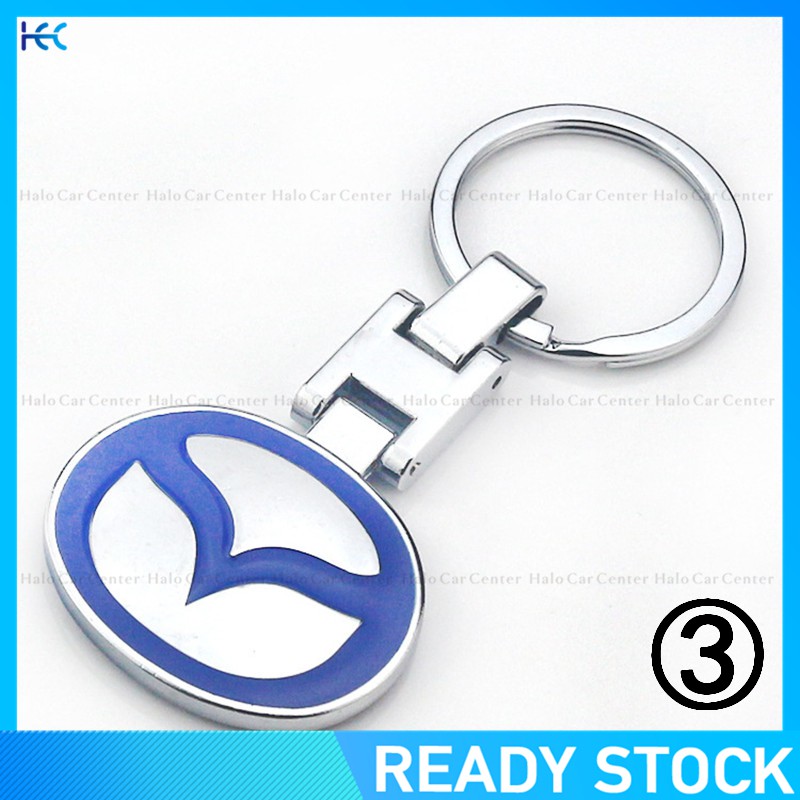 【Ready Stock】Alloy Metal Logo Motorcycle Keychain Car keychain SET for Mazda