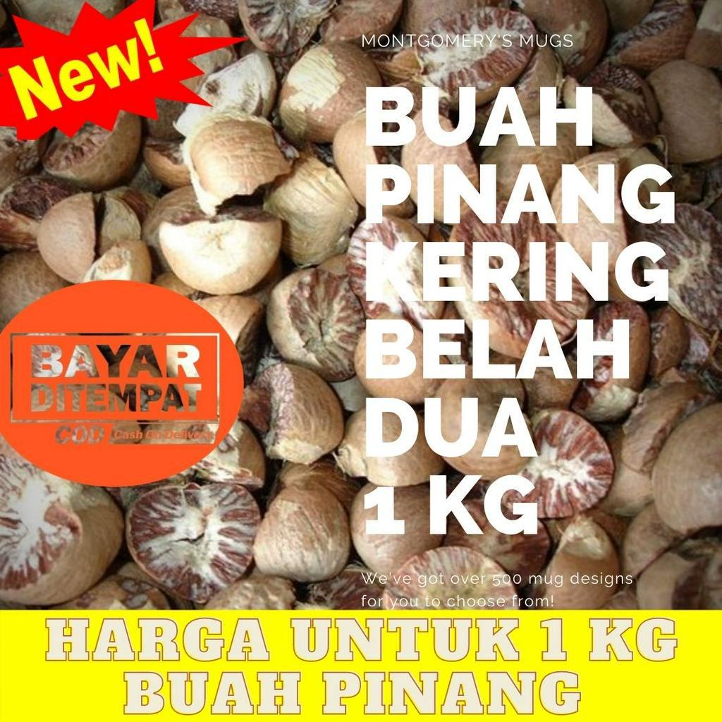 Pinang Kering Biji Belah Dua super 1kg