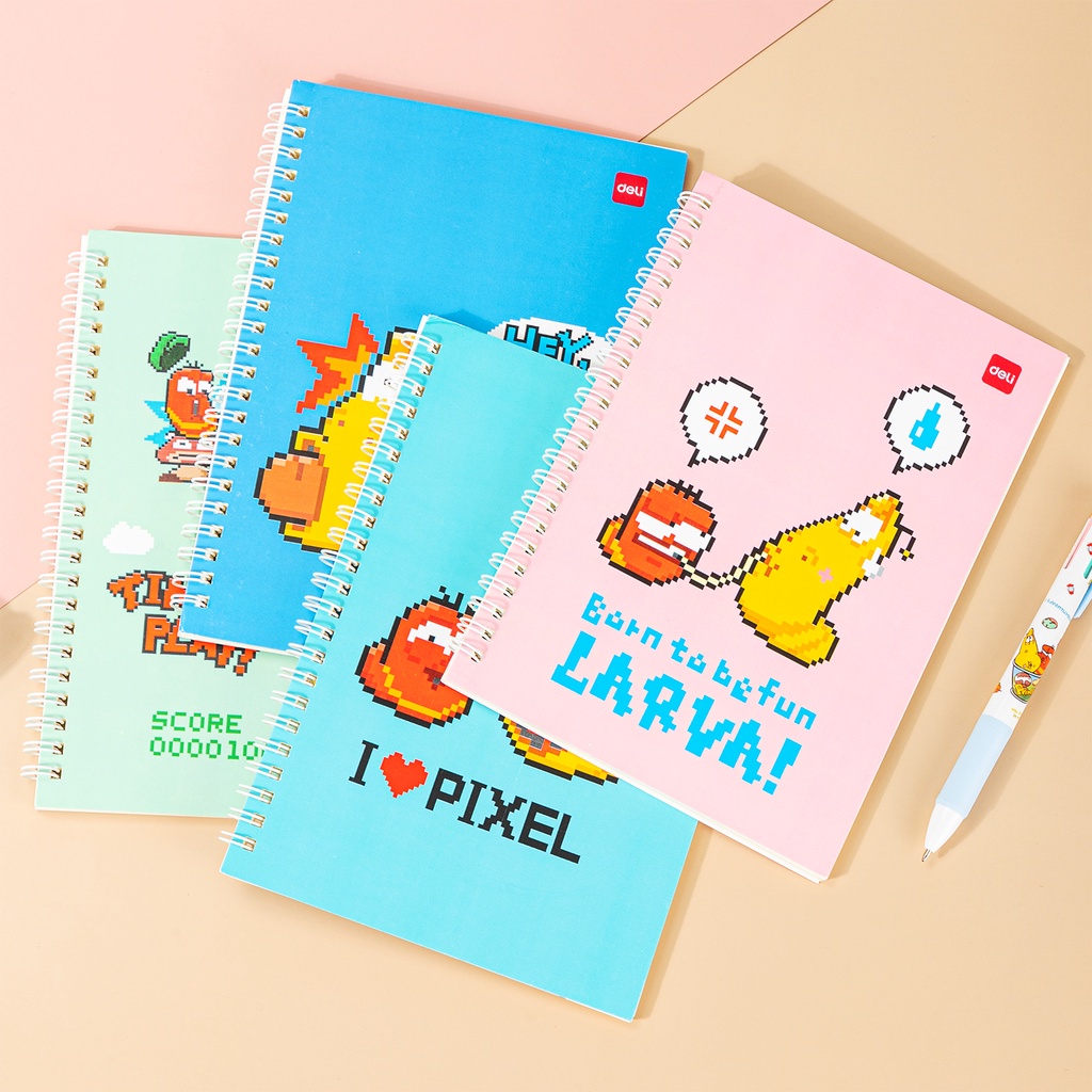 

Deli Notebook Spiral A5 Isi 60 Lembar Karakter Larva / Notebook Lucu Ukuran A5 Edisi Larva