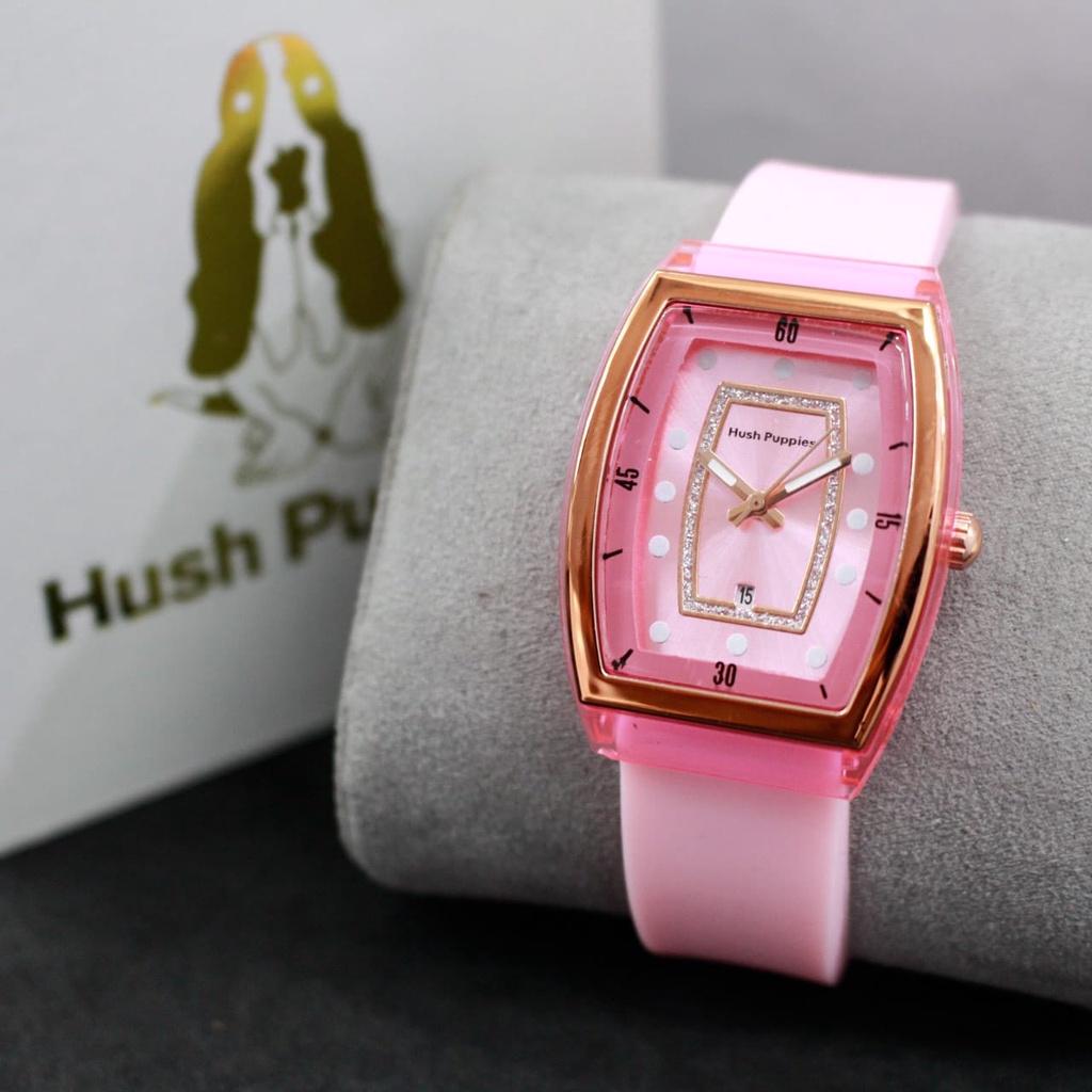 JAM TANGAN HUSH PUPPIES WANITA/JAM HUSH PUPPIES WANITA MODEL OVAL/(COD) WJ1 | JAM TANGAN WANITA HUSH PUPPIES RUBBER OVAL | JAM TANGAN CEWEK TERBARU HUSH PUPPIES KARET
