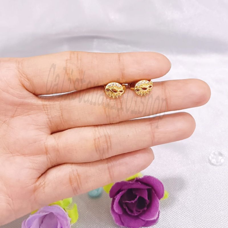 SET ANAK KRONCONG ANAK TANGAKI DUBAI PERHIASAN EMAS  KOREA ANTI KARAT DAN ANTI LUNTUR