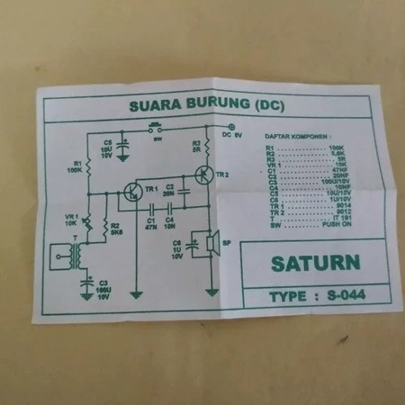 PCB Suara Burung DC S-044