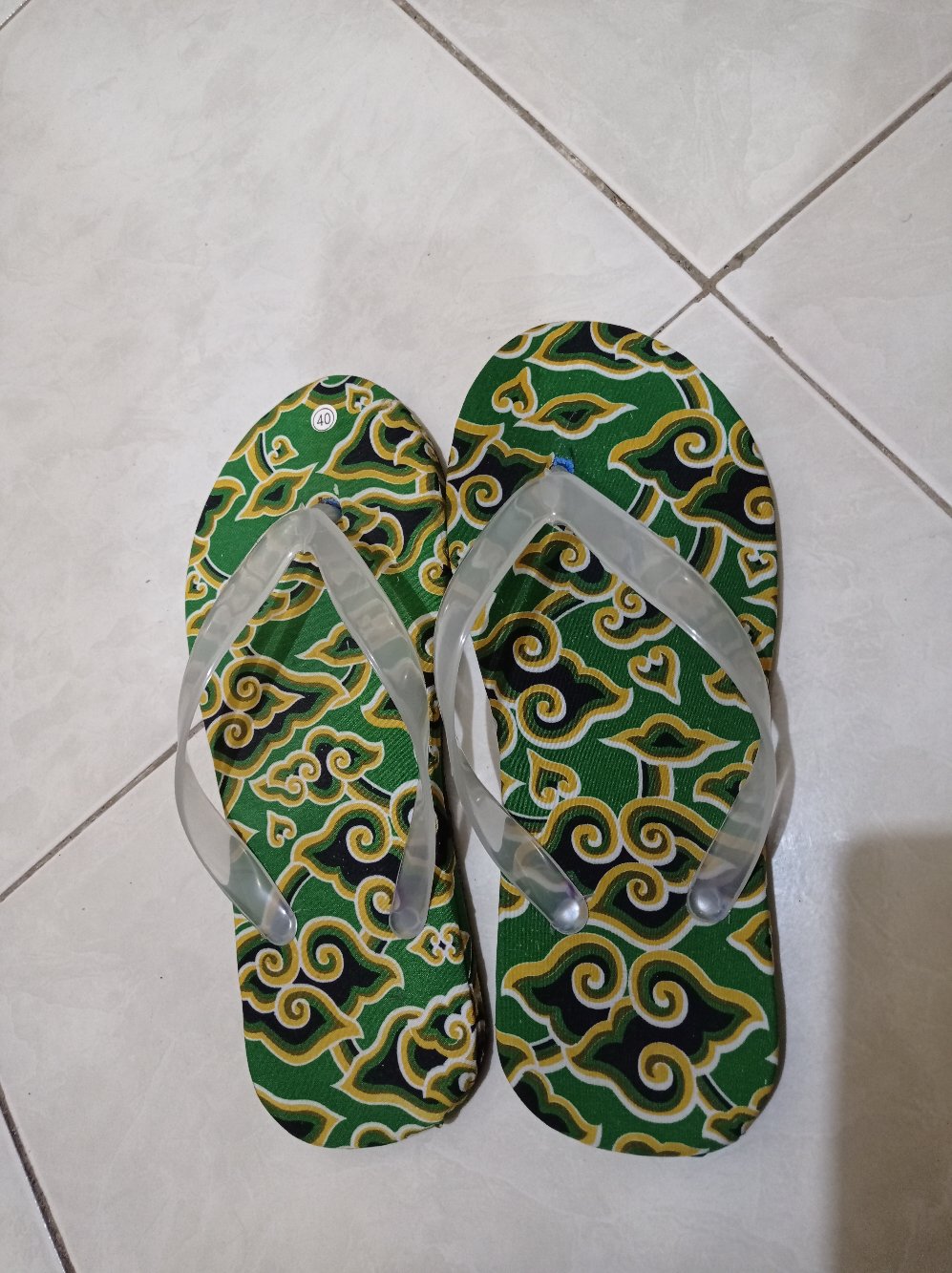 Batik Trusmi Sandal Batik Mega Mendung Brp