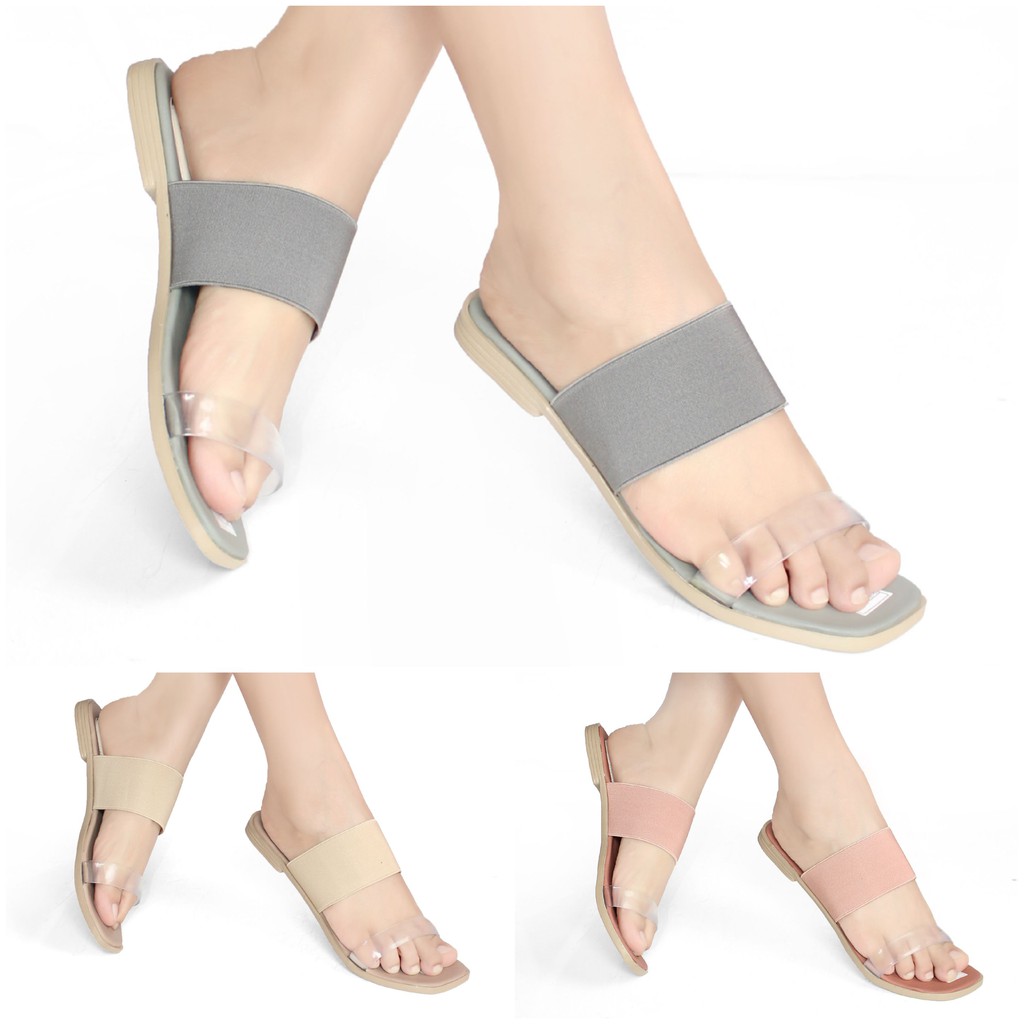 Sandal Wanita Slop Sendal Selop Jelly Teplek Flat Casual Sandal Wanita Slop Sendal Selop Jelly Teplek Flat Casual