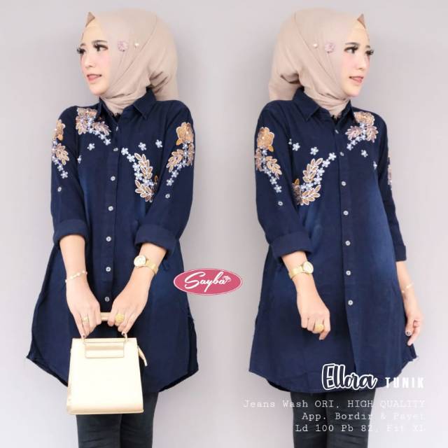 Atasan muslim Tunik levis