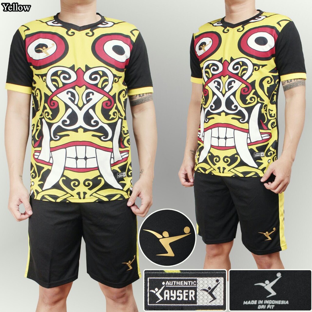 New.. DAYAK kaos stelan setelan jersey futsal sepak bola kayser