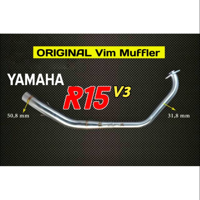 Header knalpot bending Yamaha R15 V3. Leher knalpot bending R15 v3