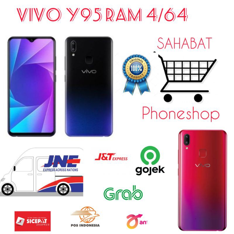 VIVO Y95 RAM  4/64 GARANSI RESMI VIVO INDONESIA