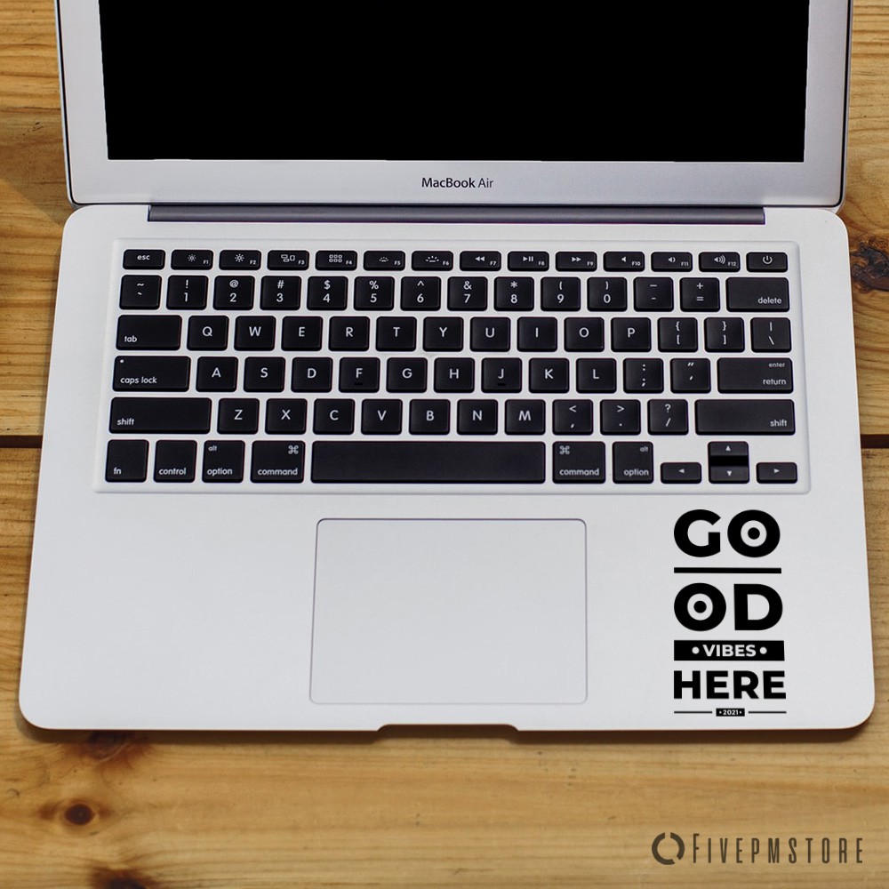 Sticker Good Vibes - Stiker Good Vibes 2021 untuk laptop Mac ASUS Lenovo