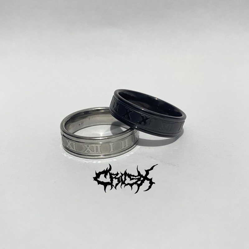 ROMAN RING / ROMAWI RING / CINCIN ROMAWI / COUPLE RING CINCIN COUPLE KOREAN STYLE RING CINCIN STYLE KOREA CINCIN AESTHETIC RING CINCIN TITANIUM CINCIN STAINLESS STEEL CINCIN PRIA CINCIN WANITA HIP HOP PUNK RETRO VINTAGE METAL RING