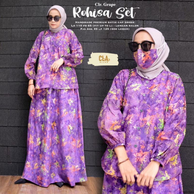 Setelan Rohisa Atasan&Rok Ori Cla Hijab