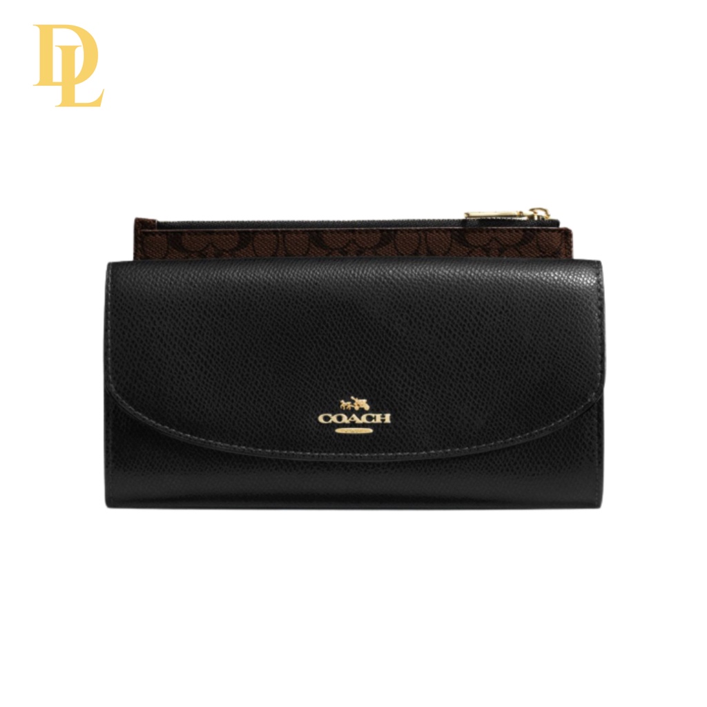 CROSSGRAIN LEATHER POP SLIM ENVELOPE (COACH F52628)