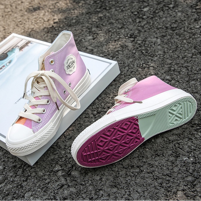 Sepatu Wanita Sneakers Kanvas Berubah Warna Saat Terkena Sinar Matahari Lurad D635 D636 Color Changing Shoes-3
