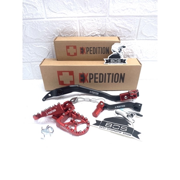 pedal rem full cnc klx 150 dtracker  Wr 155 Crf 150 set operan gigi dan footstep lipat expedition fu
