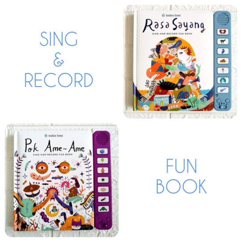 [NEW BOOK] Sound Book | Baba Baa Books - Pok Ame-Ame | Rasa Sayang : Sing and Record Fun Book