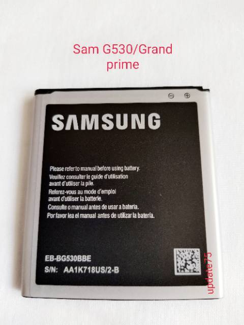 Baterai Samsung Grand prime G530 J2 Prime J3 J3 2016 J5 J5 2015 J2 Pro J2 Core EB-BG530 BG530 Original