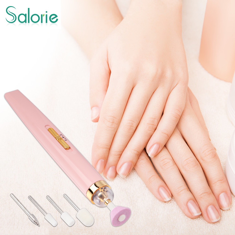 Salorie Pen Bor Elektrik 5 In 1 Dengan Charger USB Untuk Manicure