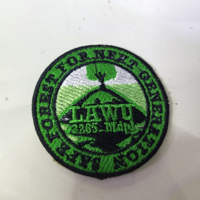 emblem patch bordir lawu