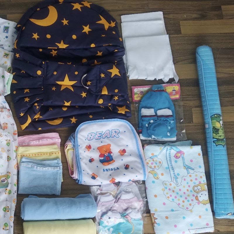 Set Baju Bayi Newborn Paket Hemat 42 Pcs Perlengkapan Bayi Lengkap Dapat Tempat Tidur Kasur Kolam