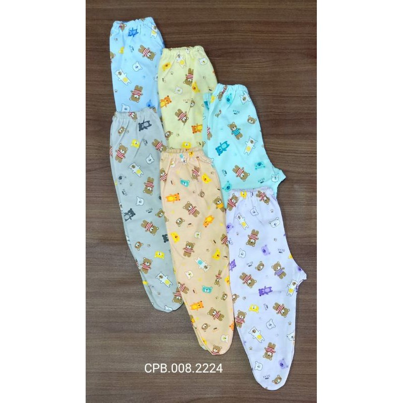 3Pcs baju bayi 0-3m NASUKA katun halus SNI Baju bayi Newborn Premium Pakaian Bayi Baru Lahir-Cln kaki tutup 3pcs