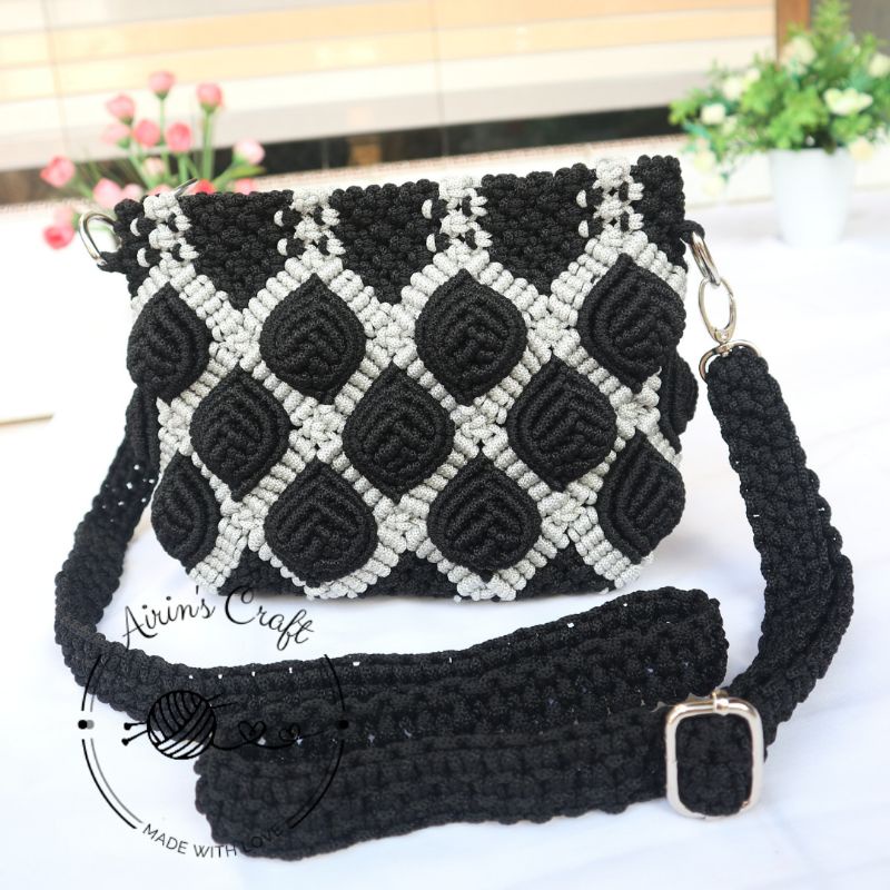 Tas Tali Kur Motif Daun