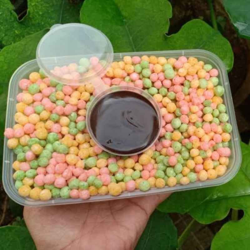 Termurah Nyam Nyam crispy Rasa Coklat Kemasan box 500ml 10pcs fre 1pcs