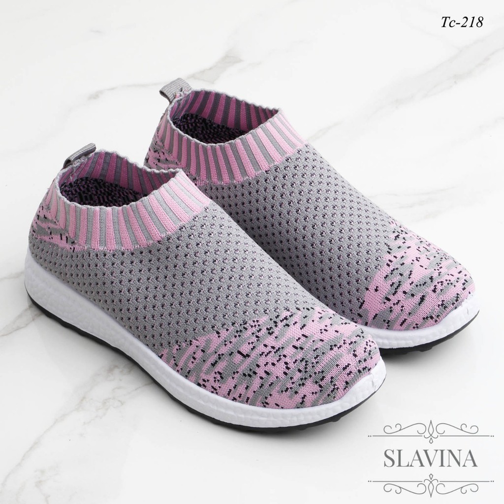 Sepatu Fashion Sneaker Knit TC-218 16 ML