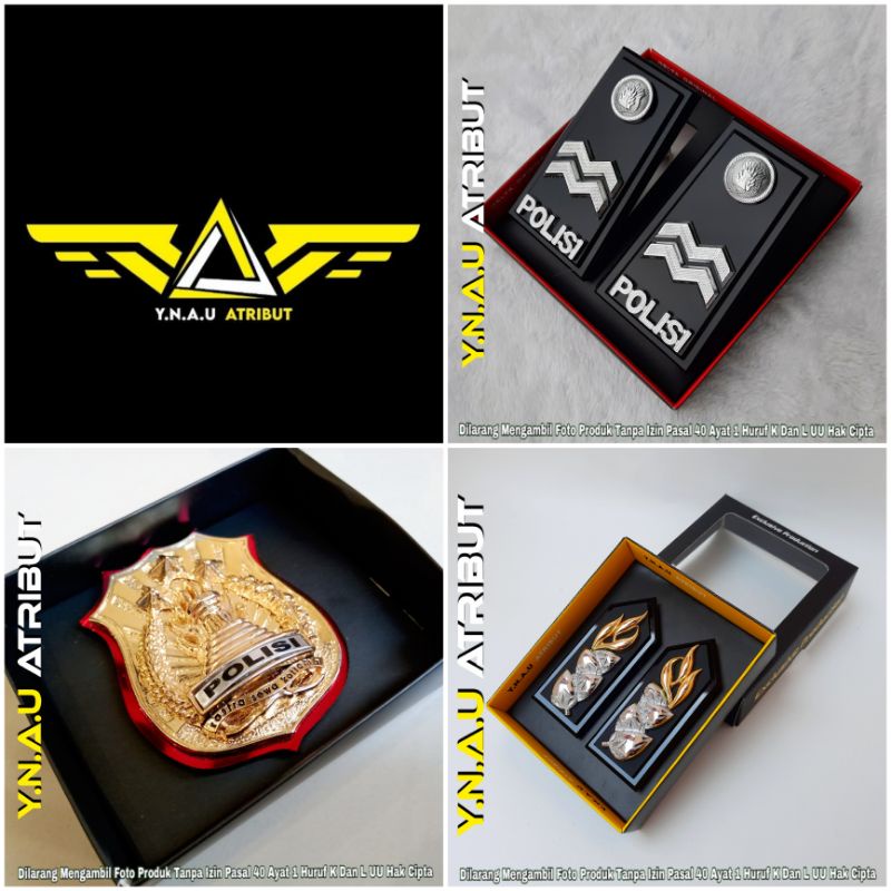 ATRIBUT POLISI PAKET PANGKAT AIPTU POLRI FULL MIKA EXCLUSIVE / PANGKAT AIPTU POLRI FULL MIKA + MONOG