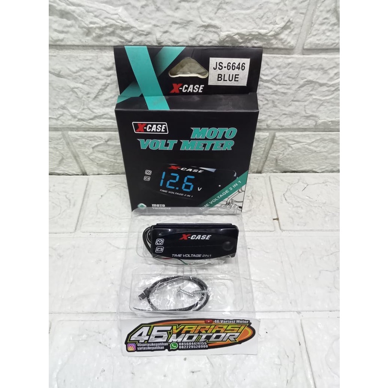 VOLT METER XCASE WATERPROOF VOLT METER 2 IN 1