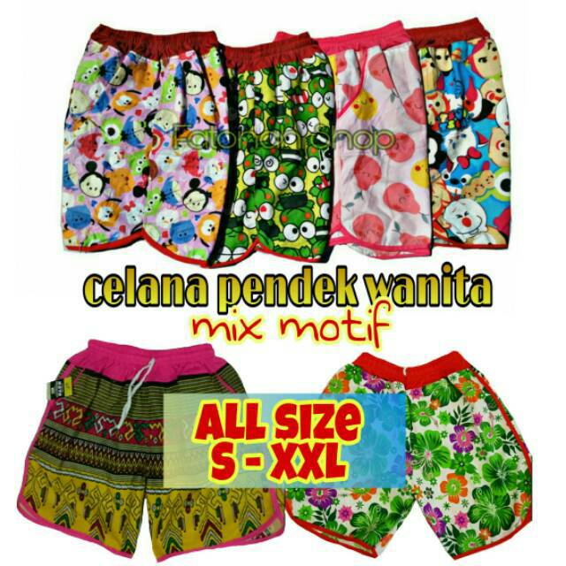 [PTW 01] ( COD ) Celana pendek wanita M L XL XxL celana santai celana harian hotpants jumbo murah celana pantai