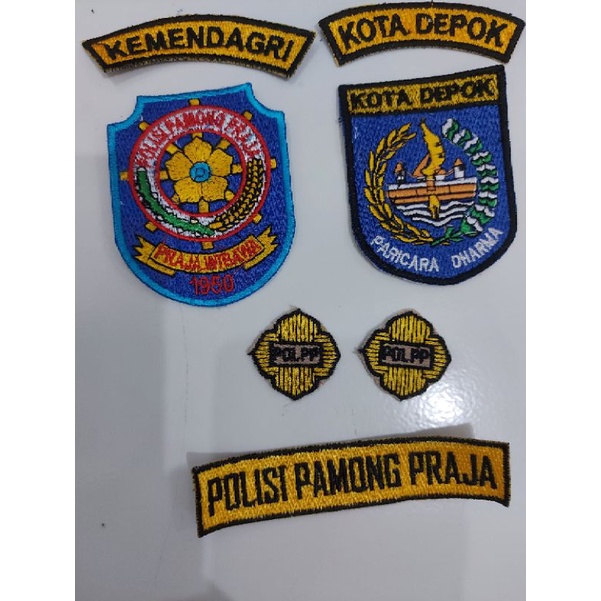 bordiran  seragam pdh pol pp