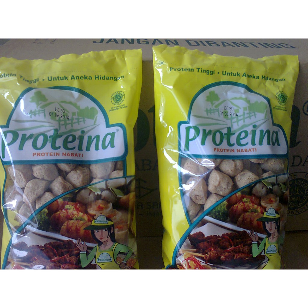 Proteina L Vegan Meal Daging Nabati Untuk Vegetarian Kedelai Free Gluten Shopee Indonesia