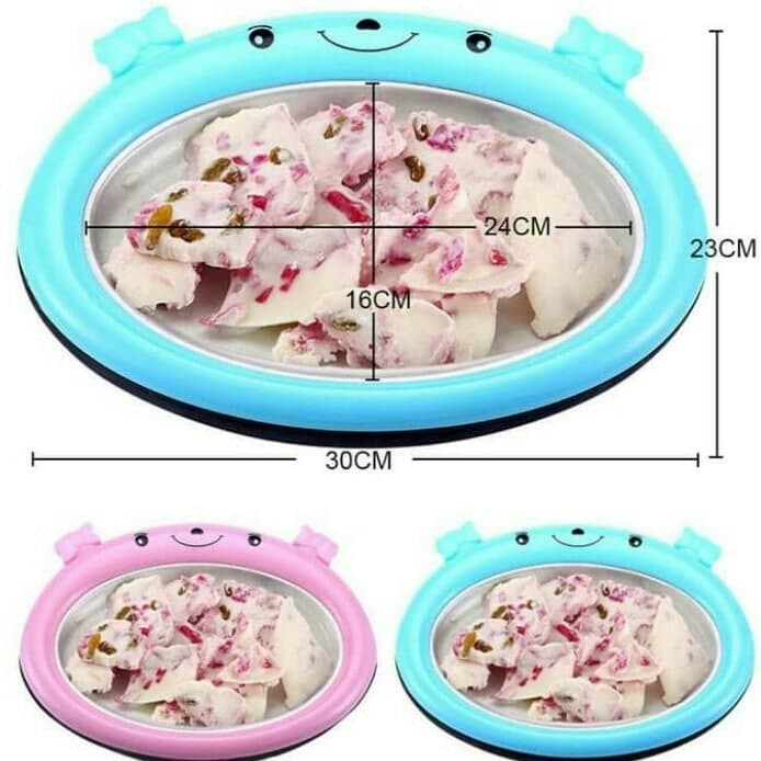 Ice Cream Roll Maker Plate Piring Pembuat Es Krim