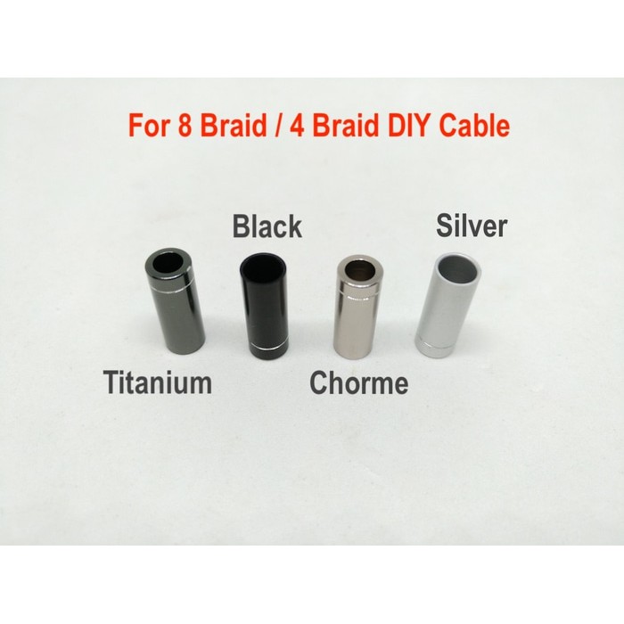 Bright Ring Metal Kabel Splitter For Cable 8 / 4 Braid