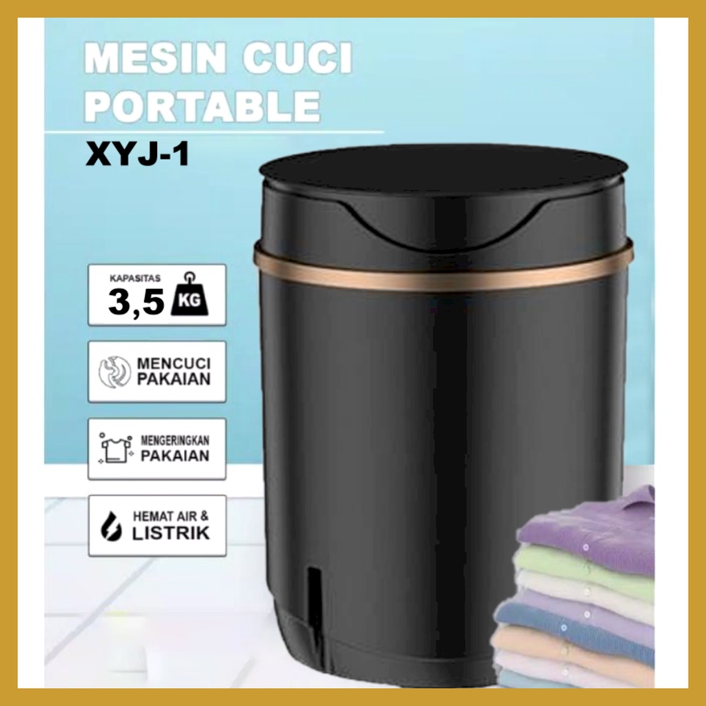 Mesin Cuci Mini Portable Mesin Cuci 1 Tabung Kapasitas 3.5KG Mesin Cuci Praktis Simple GOSHOP88