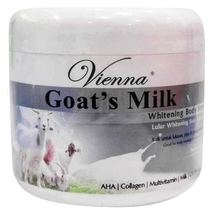 Lulur Susu Kambing / Vienna Brightening Body Scrub Goat's Milk