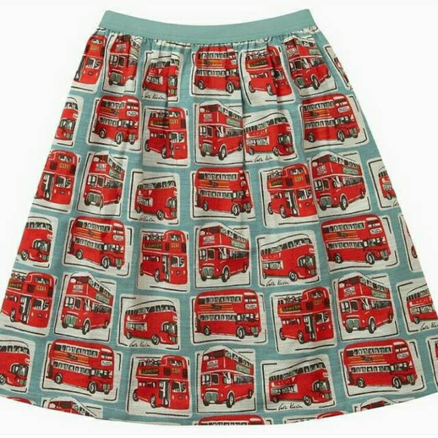 Cath Kidston London Buses Skirt Original