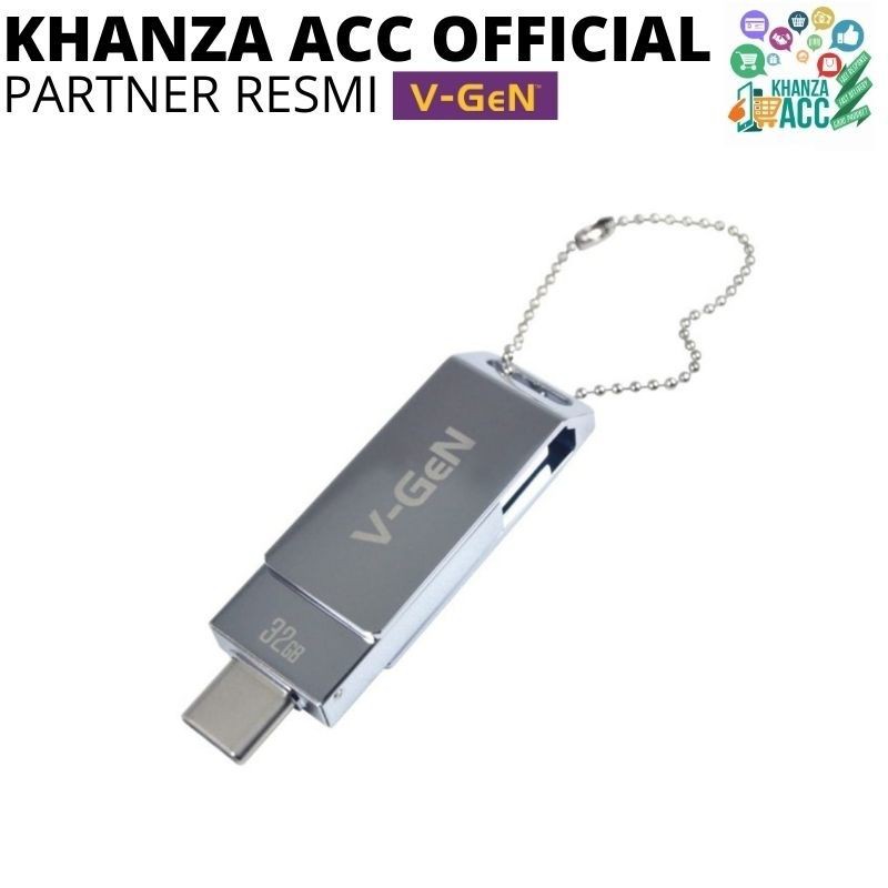 KHANZAACC VGEN Dual USB OTG 32GB Flashdrive 3.0 Type C