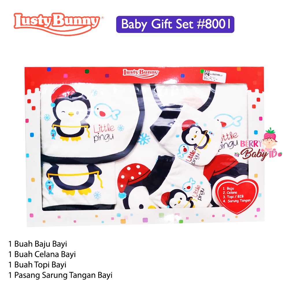 Lusty Bunny Baby Gift Set #8001 Paket Kado Baju Bayi Berry Mart