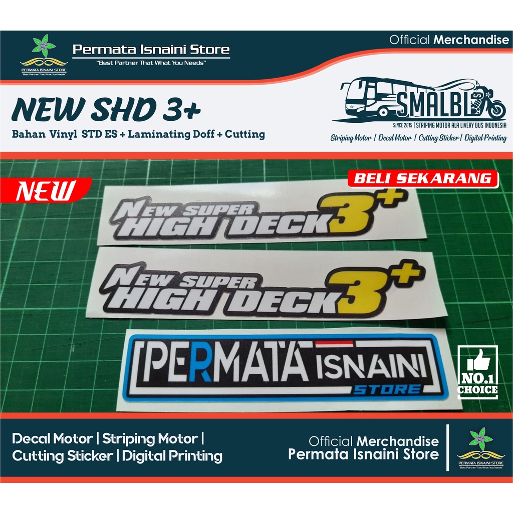 Jual Sticker Jetbus New Super High Deck By Pis Laminating Doff