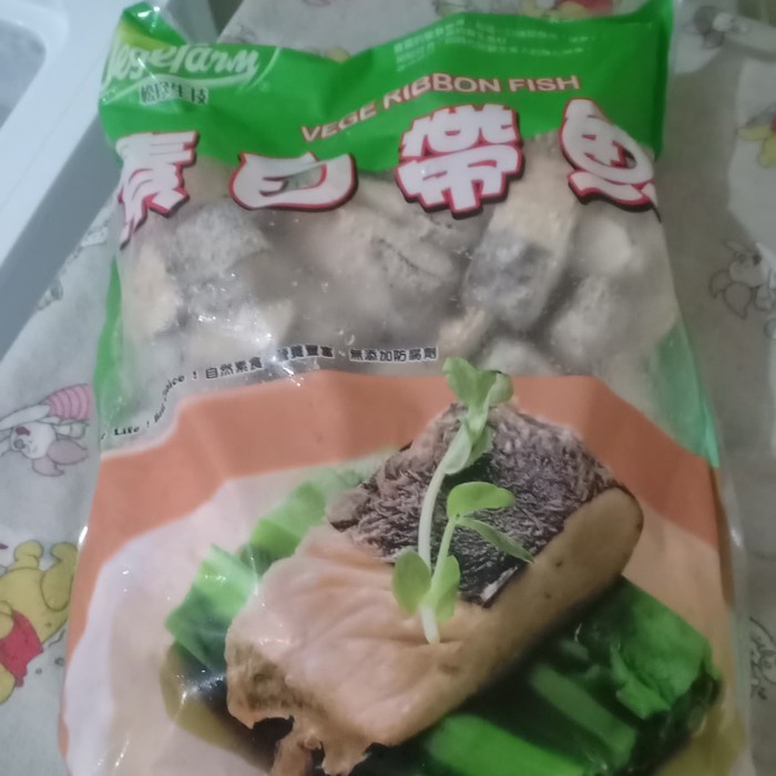 

ikan Pai dai , gurita putih / ribbon fish vegetarian