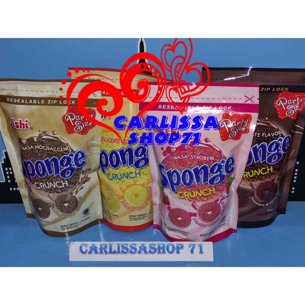 

Oishi Sponge Crunch Snack 110gr Cokelat, Keju, Mocha, Stoberi