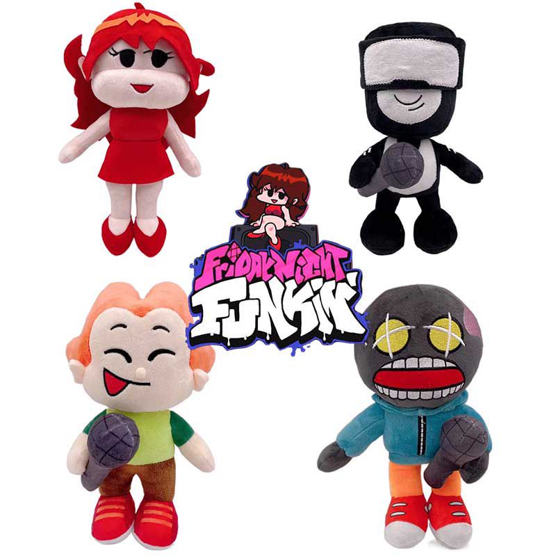 Fnf Mainan Boneka Stuffed Plush Monster Friday Night Funkin Kapten Pico Whitty Untuk Anak