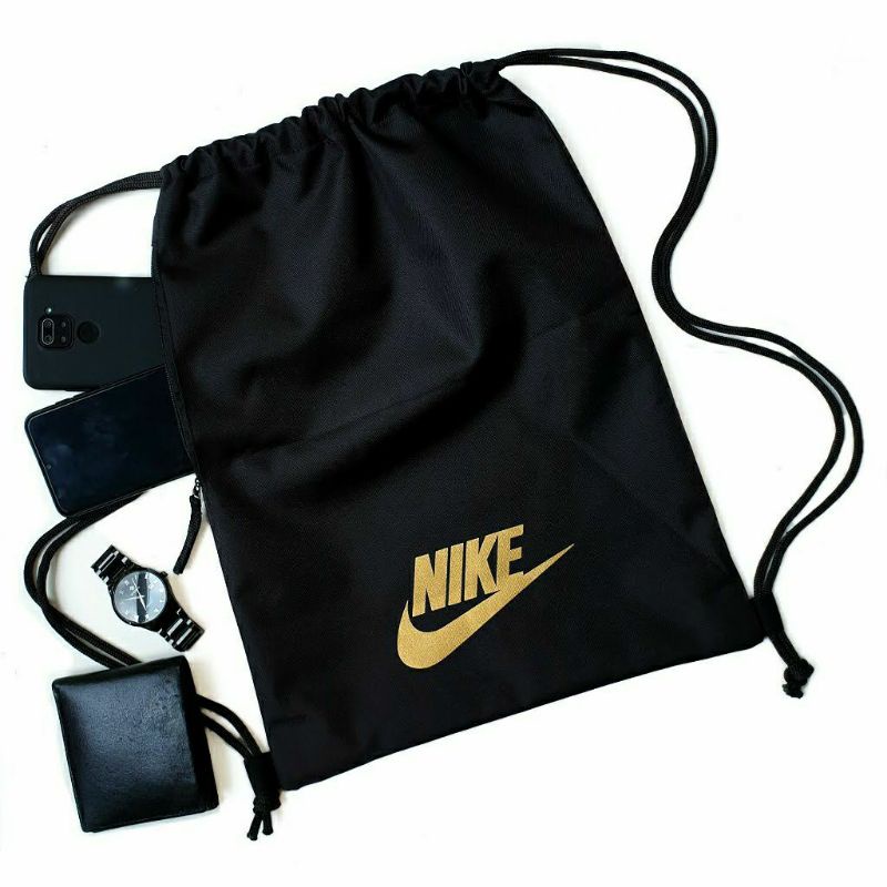 Tas Serut - Gymsack - String Bag Pria &amp; Wanita Nike Small Gold Edition