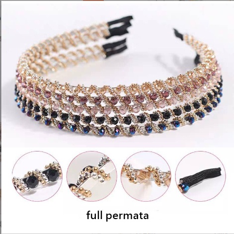 Bando Korea Mutiara Pearl Headband Korea HairBand / Bando Mutiara Gaya Korea Fashion Wanita Import