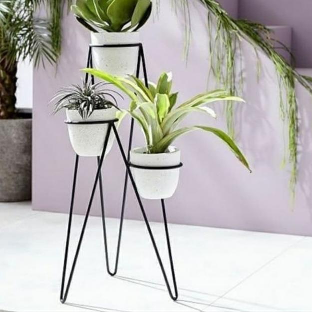 ♜ standing pot 3 lobang D:21/standing planter/pot tanaman/kbj shop 4123 ☑