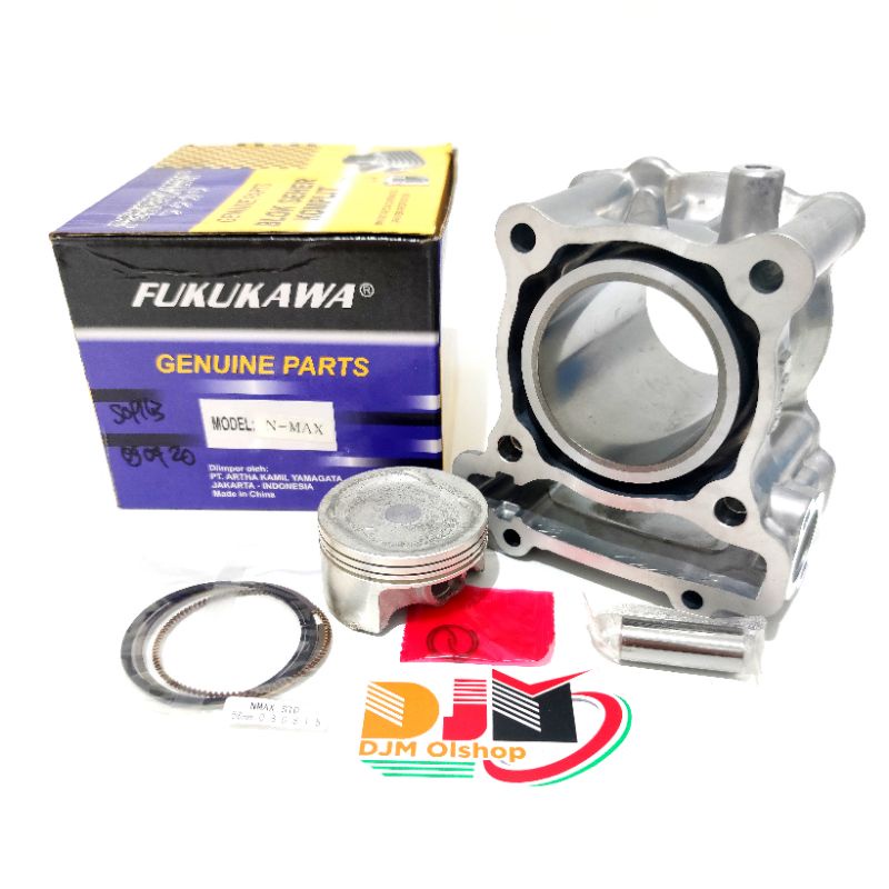 Fukukawa Paket Blok Seher Komplit Piston Kit Vixion 3C1 Jupiter Mx Jupiter Z Mio-Nuovo Beat Karbu Vario Karbu Vario125-150 Spin125 Supra Fit New Grand-Supra Mio J Mio M3 Xeon Rc Vega ZR Karisma Satria Fu150 Rxking  Bonus Paking TOP SET